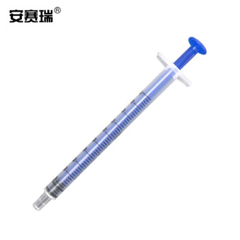 安赛瑞 实验室一次性注射器（100支装）冲洗器取样器进样器灌注器注射针筒 1ml 无针头 600506