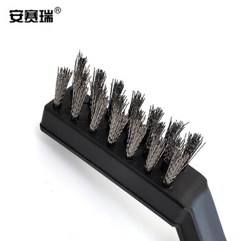 安赛瑞 工业清洁刷 文玩除锈去污钢刷工具 不锈钢钢丝刷迷你刷子 钢丝15把装 23961