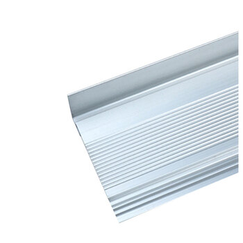 海斯迪克 HK0008 铝合金楼梯防滑条 台阶压条 防滑条 护角楼梯 止滑条 黄色铝合金HY-45*21mm 1米长