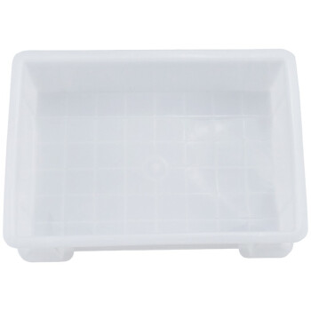 冰禹 BY-5S1 加厚塑料物流周转箱 工具零件盒收纳箱 8号白245*170*75mm