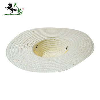 大杨161农用草帽 42CM 1顶 工地工厂渔夫铁路夏季防晒遮阳加密麦秆透气工作帽