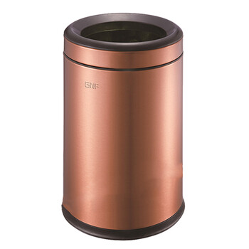 南 SF12-Y01 圆形房间桶  玫瑰金 防指纹不锈钢厨房 南方垃圾桶酒店宾馆客房垃圾桶果皮桶商用桶  12升