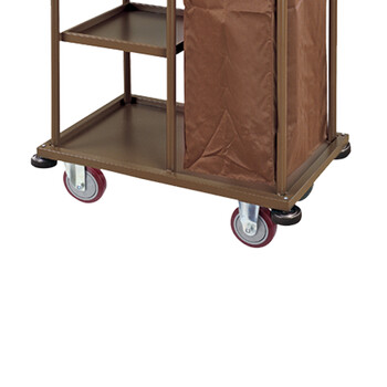 南 C-88 南方客房服务车  咖啡色 （分隔栏需单独购买） 单边客房服务车酒店房口车多功能工作清洁车