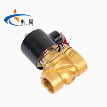 米星 黄铜电磁阀水阀汽车淋水阀气动电磁控制阀 DC24V 2W-160-15