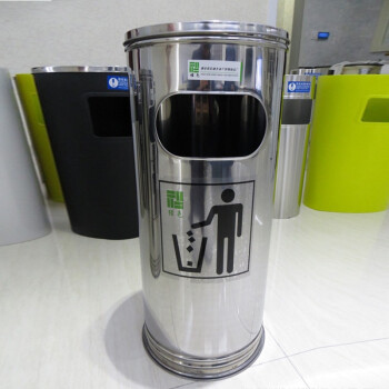 庄太太【24*60cm带内筒】酒店不锈钢大堂立式垃圾桶电梯口Ktv走廊烟灰桶