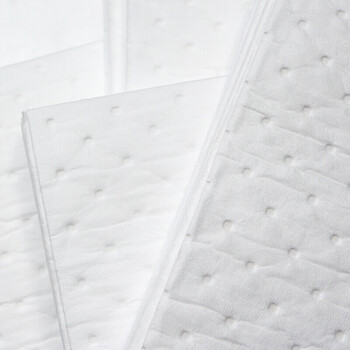 者也 白色工业吸油棉片溢油漏油吸附棉吸污垫 40*50cm*4mm100片/箱