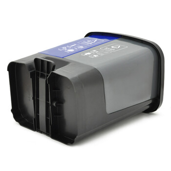 兰诗（LAUTEE）YJ-B031 脚踏分类双格垃圾桶 30L蓝灰