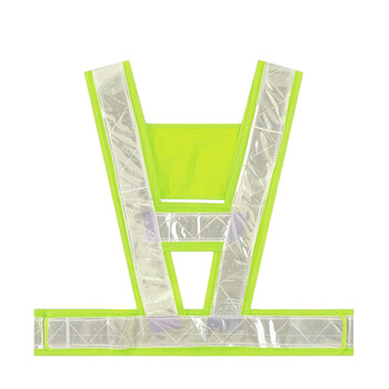 星工（XINGGONG）反光背心 交通安全服骑行施工环卫荧光衣反光衣 绿底白条XGG-031