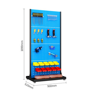 金兽工具置物架GC2807五金工具收纳架展示架双面固定款1890*960*610mm