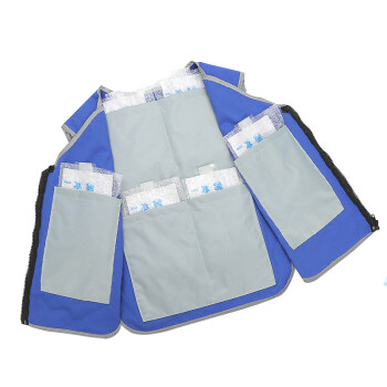 谋福（CNMF）冰袋降温马甲 夏季户外高温作业降温背心（蓝色送20个冰袋+6个气泡袋）