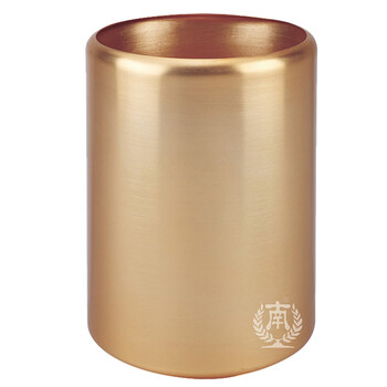 南 GPX-3A 南方铝合金圆形房间桶 香槟金 商用垃圾桶 果皮桶