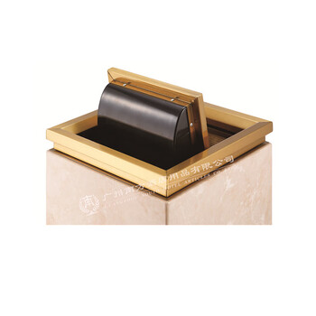 南 GPX-7C03 座地南方烟灰桶 白玫瑰天然大理石 防指纹垃圾桶 公用烟灰垃圾箱 果皮桶