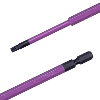 安力士牌（ANEX）梅花内六角批咀ACTX-2015带孔风批头T20X150mm梅花型电动批嘴 星型螺丝刀