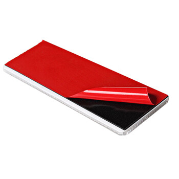 海斯迪克 货车反射器 无孔（50片红白各25片）警示反光贴 安全反光标识 汽车车身年检反光板 HK-406 