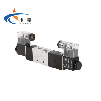 米星 （MSTAR）电磁阀亚德客型气动阀三位五通 双电控换向阀 AC 110V 4V230-08 精品
