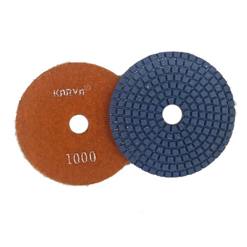 伽華（KARVA）JH-04 1000目大理石圆形水磨片 6片装 大理石 花岗石百洁垫 水磨片抛光