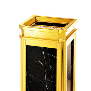 南 GPX-18A 南方靠墙式座地烟灰桶 镜金 办公楼立式座地烟灰桶户外垃圾箱大厅大堂电梯口烟灰桶