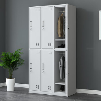 张氏艺佳 抽屉储物柜铁皮柜  六门