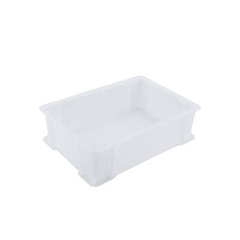 海客艺佳 加厚塑料周转箱零件盒元件盒物料盒 蓝白可选8#245*170*75