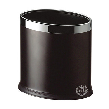 南 GPX-45B 南方椭圆双层垃圾桶 黑色 商用酒店宾馆客房垃圾桶 房间桶 果皮桶 内桶容量10.33升