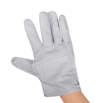 谋福 CNMF【特防认证】帆布手套加厚劳保手套 一打10副  803522