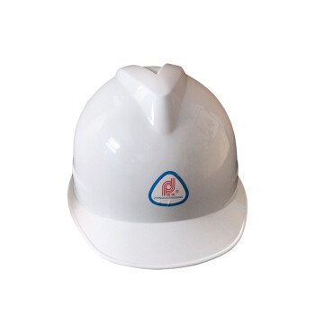 普达6011-1新V型ABS安全帽 骑行头盔工地工程建筑电力施工防砸抗冲击防护帽 白色 定制