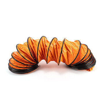 链工 通风软管PVC风管伸缩排风管工业帆布螺旋风管耐高温隧道矿用 内直径350mm5米长	