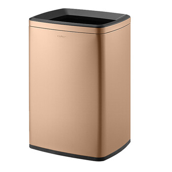 南 SF15-F01 长方形房间桶  香槟金 防指纹厨房 南方垃圾桶酒店宾馆客房不锈钢垃圾桶果皮桶商用桶  容量15升