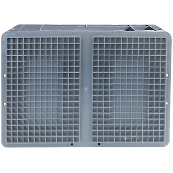 兰诗（LAUTEE）EU64175物流箱 大号长方形周转箱仓储快递收纳箱 灰色600*400*175