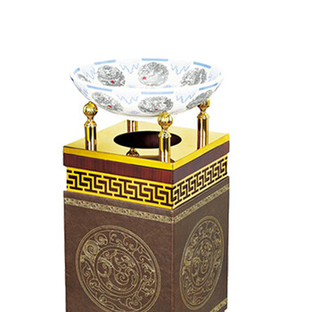 南 GPX-83E 南方宝柱烟灰桶  浅啡变色纹 落地烟缸垃圾桶酒店宾馆垃圾筒烟灰桶 