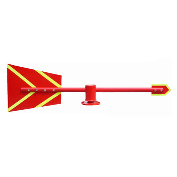 越翔安防（YX）FX-01B 标准型金属风向标 夜光反光型风向标 夜光金属风向仪（反光型风向标+1.2米支架）