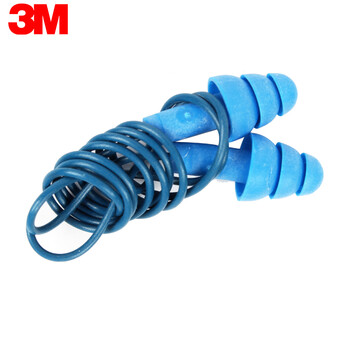 3M 340-4007带线隔音耳塞含可探测金属学习睡眠工业读书 340-4007带线耳塞 340-4007耳塞 定做 5副