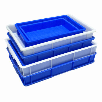 知旦 4号浅盘 外径:370*250*65mm 长方型塑料盘收纳箱ZQP-04