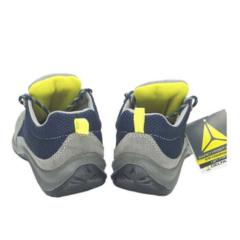 代尔塔/DELTAPLUS 301219 防砸防刺穿耐磨透气低帮安全鞋 蓝灰色 42码 1双 企业专享