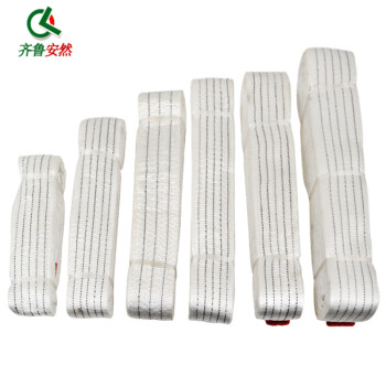 齐鲁安然 扁平吊装带 双扣环形工业起重 行车吊带 吊装绳 吊装工具 起重带 尼龙捆绑带 10吨4米