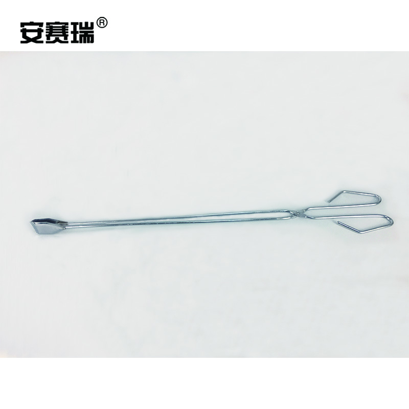 安赛瑞 环卫垃圾钳垃圾夹(5把装)电镀垃圾拾物器取物器 火钳碳夹煤球钳烧烤夹子67cm 24477