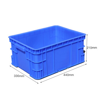 知旦 400-200周转箱 外径:440*330*210mm塑料物流周转箱零件盒物料箱分类筐工具箱 Z-400200