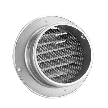 冰禹 BY-5094 （2个）不锈钢风帽防雨防风帽外墙通风油烟机排气罩室外防风罩 200mm