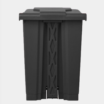 科力邦（Kelibang） 垃圾桶 大号干湿分类脚踏垃圾桶翻盖户外垃圾桶商场环卫垃圾箱68L 黑色 KB1047 干垃圾