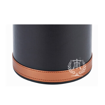 南 GPX-45P 翻盖套皮房间桶 黑色皮纹 商用酒店宾馆客房翻盖垃圾桶 房间桶 果皮桶 内桶容量9升