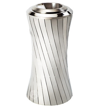 南 GPX-209E 南方小蛮腰座地烟灰桶 镜钢 办公楼立式创意座地烟灰桶户外垃圾箱大厅大堂电梯口烟灰桶