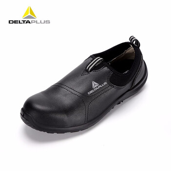 代尔塔(DELTAPLUS)301213劳保色透气舒适防水防油防滑防砸安全色黑色44码1双装DKH