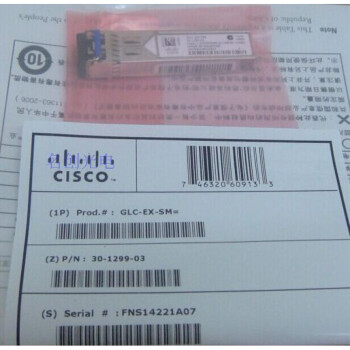 思科 CISCO GLC-EX-SMD 光纤模块 SFP千兆单模 光模块1.25G 40KM
