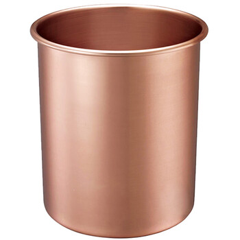 南 GPX-3C 铝合金圆形房间桶 玫瑰金 南方商用垃圾桶 酒店宾馆客房果皮桶