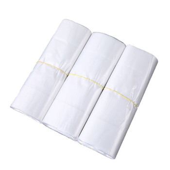 飞尔（FLYER）白色背心式手提垃圾袋 35×55cm 一次性打包塑料袋特厚3丝 50个/卷【FLb513】2卷起批