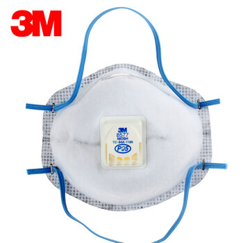 3M 8577 防尘口罩\P95 无纺布 活性炭防护 带呼吸阀 10只装 1盒