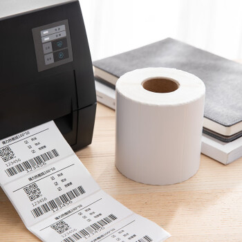 得力（deli）三防热敏标签打印纸 电子面单标签不干胶打印纸 100x50mmx960张x1卷 三防升级款12015