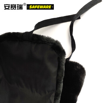 安赛瑞 防寒帽 冬季户外防风帽加厚加绒护耳帽 执勤保暖帽 均码黑色  25557