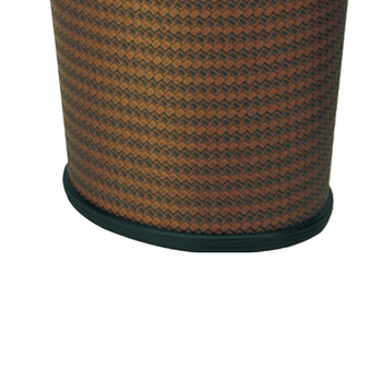 南 GPX-179 南方圆锥形房间垃圾桶 席纹色皮 酒店宾馆商用客房垃圾桶 居家房间桶 果皮桶