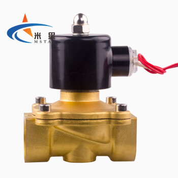 米星 黄铜电磁阀水阀汽车淋水阀气动电磁控制阀 DC24V 2W-160-15